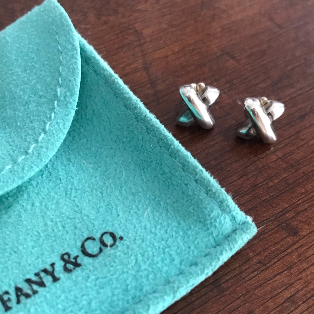 Tiffany & Co. sterling silver X earrings!